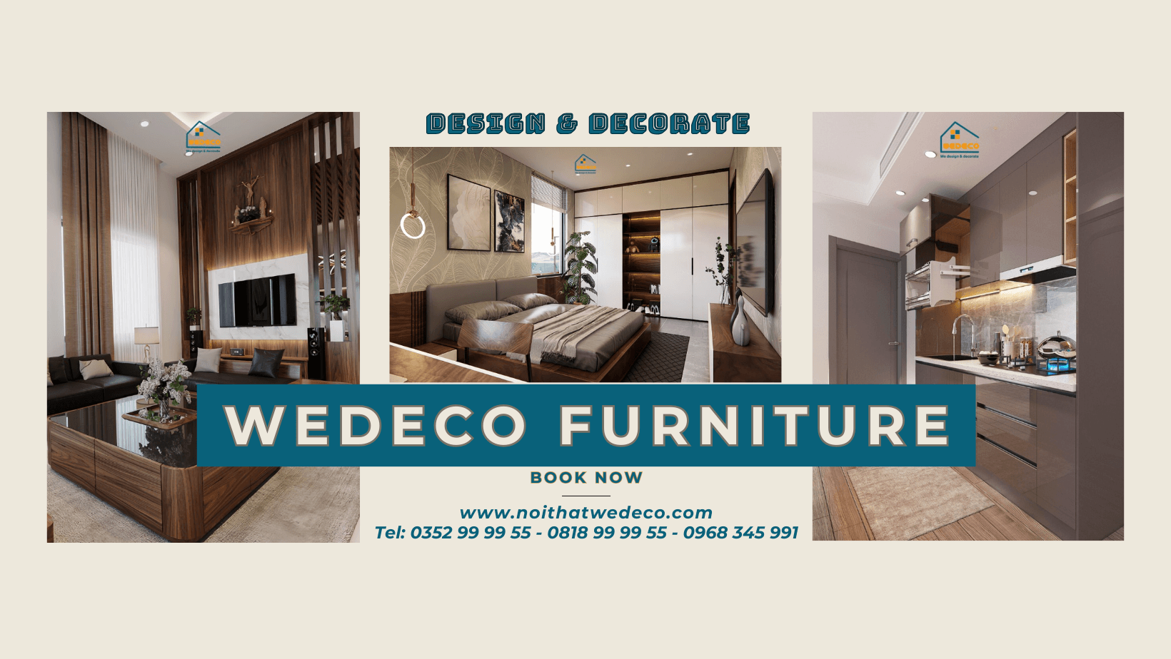Trang chủ 17 beige and brown interior design facebook cover